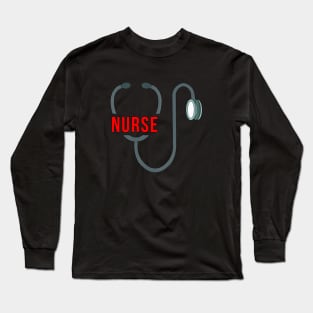 Stethoscope Nurse Long Sleeve T-Shirt